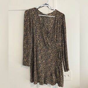 Lefties animal print mini dress